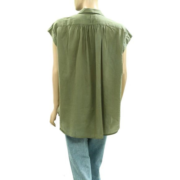 Nili Lotan Normandy Shirt Tunic Top Cotton Kimono Oversized Formal S NEW 285808 - Picture 4 of 6